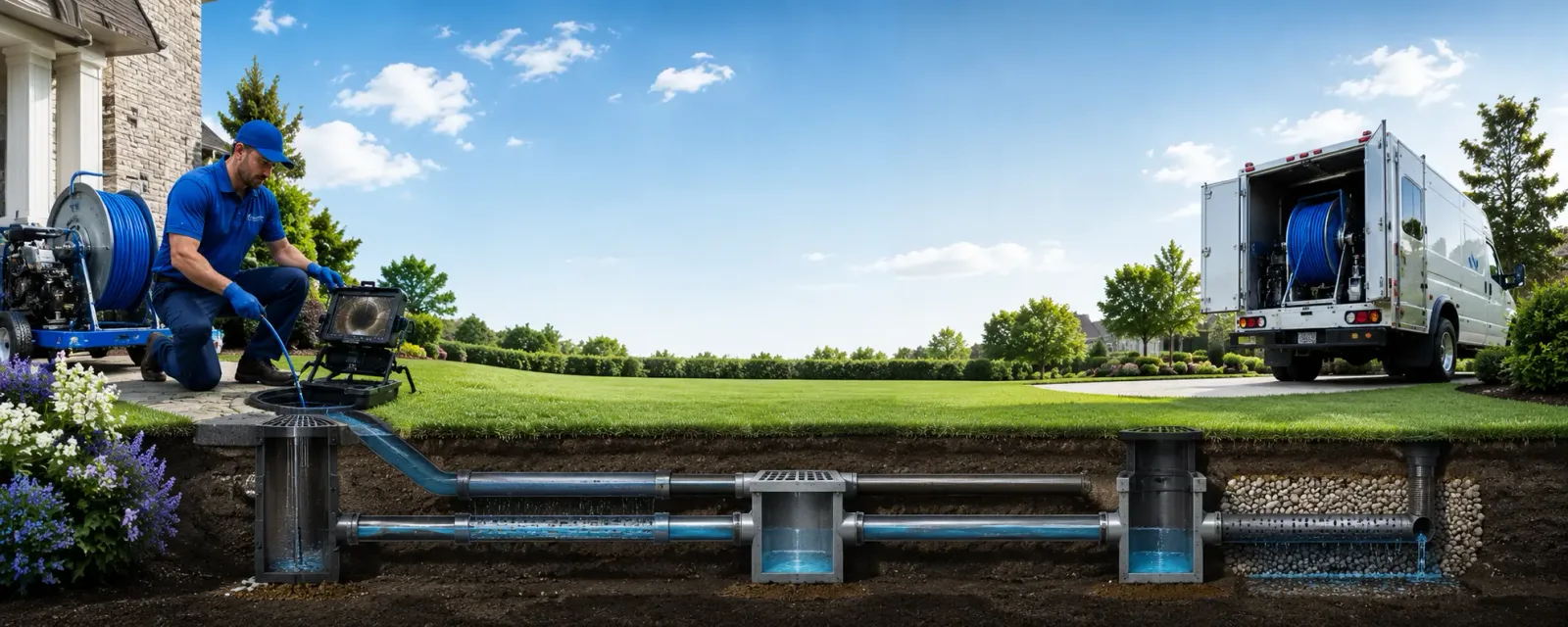 Outdoor drain cleaning information for Trevor, WI